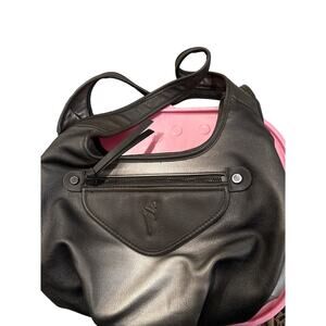 Simply Vera Wang Sidekick Satchel Handbag Purse -‎ Black and gold , two toned.